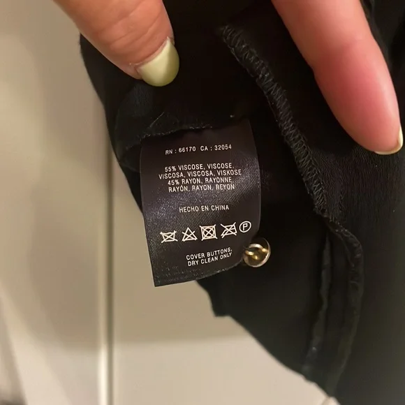 Anthropologie Maeve Black Shirt Dress with pockets - Picture 7 of 8